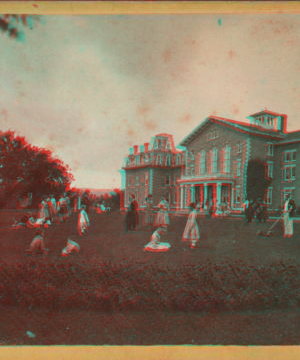 [Front of the Mansion and lawn.] [1865?-1875?]