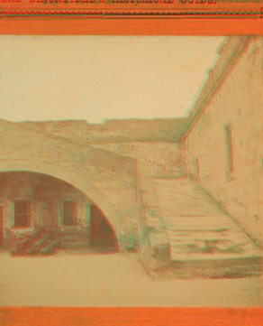 Stairway in the Old Spanish Fort, at St. Augustine, Florida. 1868?-1890?