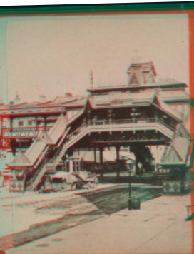 Metropolitan elevated railway, 14th st. station. 1870?-1905?