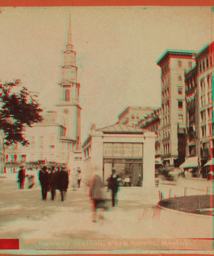 Subway station, Park St., Boston