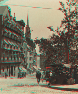 Park St., Boston showing Park St. Church