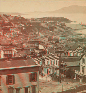 The Golden Gate, from Telegraph Hill, S.F. After 1873 1862?-1876?