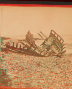 Wrecks near Pirate's Cave, Newport, R.I. 1860?-1900? [ca. 1875]