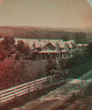 Residence of Dr. Jackson and Conesus Lake, from Road. [1858?]-1891