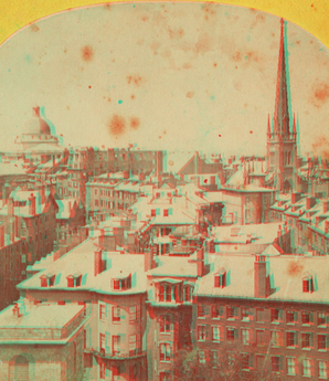 Panoramic view from City Hall, Boston