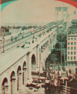 The East River bridge. [1867?-1910?]