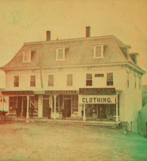 [View of stores in Hillsborough.] 1865?-1880? [1872-1877]