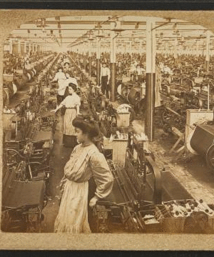 Weave room, White Oak Cotton Mills. Greensboro, N.C. 1909
