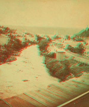 View of Archibald and coal breaker, seen from bridge at foot of No. 26 plane. 1860?-1900?