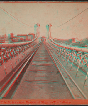 Suspension Bridge at Niagara - The Railway. [1863?-1880?]