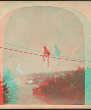 [Blondin on the tight rope.] [1860?-1875?]