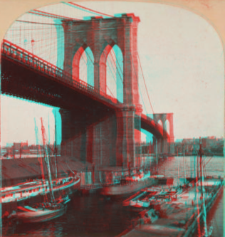 Brooklyn Bridge, New York City, U.S.A. c1896 [1867?-1910?]