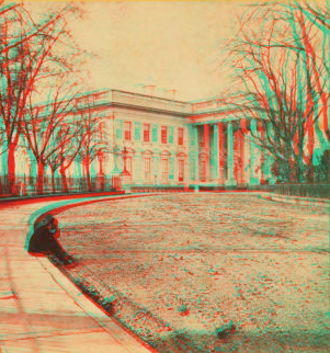 The President's House from the Eastern Carriage Entrance. 1860-1880 1860?-1880?