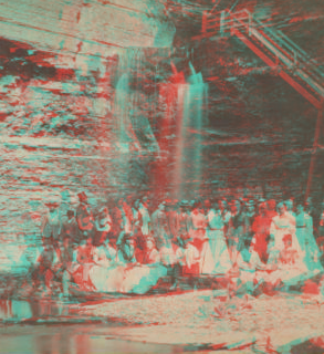 [Group portrait in Watkins Glen.] [1865?-1905?]