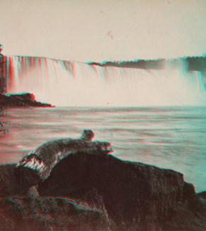 Niagara - The American Fall, from Ferry Landing, Canada side. [1863?-1880?]