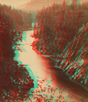 View from the Cliff, (Ripogenus Falls). 1870?-1880?