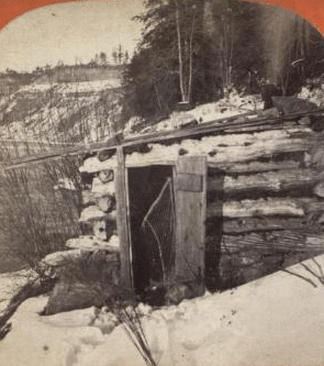 Log Cabin, Bloody Run, Niagara, N.Y. 1860?-1895?