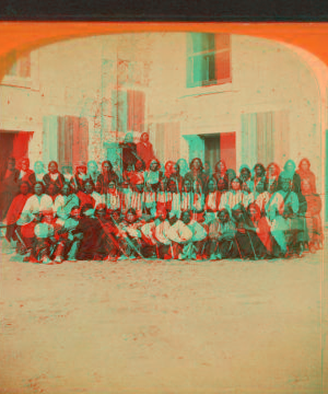 [Group portrait of the Native American prisoners.] 1868?-1890? [1875-1878]