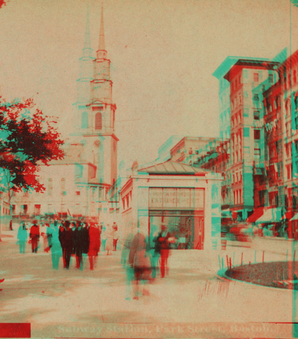 Subway station, Park St., Boston