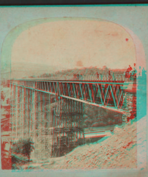 Bridge at Portage, N.Y. [ca. 1875] [1858?-1885?]