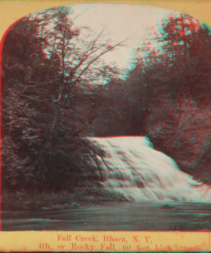 Fall Creek, Ithaca, N.Y. (4th, or Rocky Fall, 60 feet high.) [1860?-1885?]