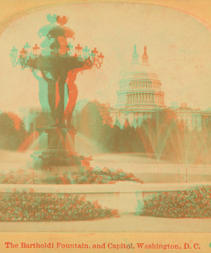 The Bartholdi Fountain and Capitol, Washington, D.C. [ca. 1872] 1859?-1905?