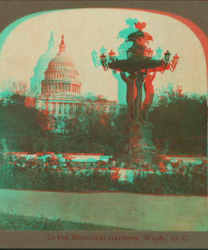 In the Botanical Gardens, Wash., D.C. [Bartholdi fountain.] 1865?-1910? [ca. 1885]