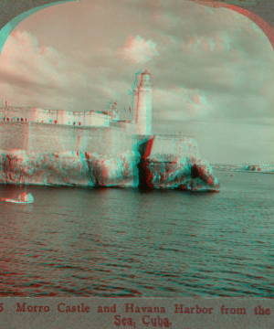 Morro Castle and Havana Harbor from the Sea, Cuba. [ca. 1900]