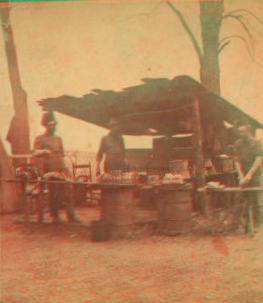 Culinary art in Camp, 43rd Reg. N.Y. Volunteers. 1865?-1896?