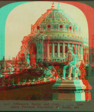 Jefferson's Statue and Ffestival Hall, Louisiana Purchase Exposition, St. Louis. 1903-1905 1904