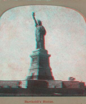 Bartholdi's statue [the Statue of Liberty]. 1865?-1910?