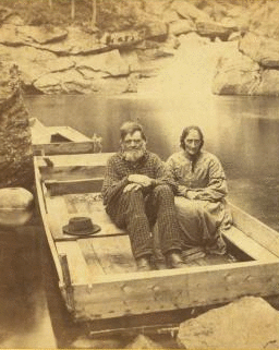 The philosopher of the Pool and his wife. 1858?-1875?