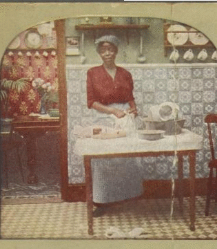 Mrs. Newlywed's new Wench Cook. [ca. 1900]