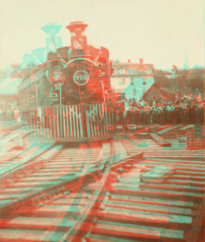 The first train to cross ... bridge June 5th 1897, Wrightsville 11:32 AM. 1897 1859?-1897