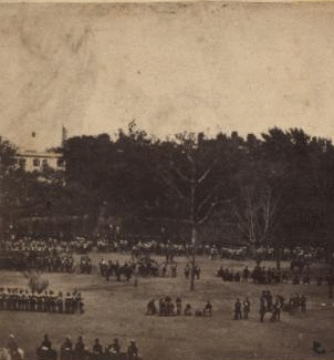 Scene on the Battery at New York, on the occasion of the Reception of the Prince of Wales. [1860] 1859-1899