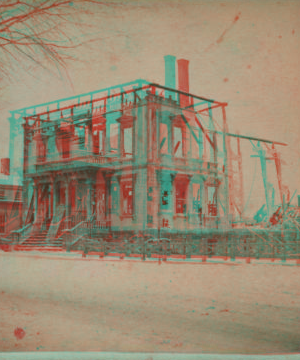 [View of a house standing as empty shell.] 1878