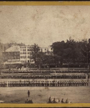 Scene on the Battery at New York, on the occasion of the Reception of the Prince of Wales. [1860] 1859-1899