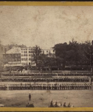 Scene on the Battery at New York, on the occasion of the Reception of the Prince of Wales. [1860] 1859-1899