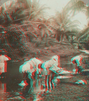 Native women washing, Jamaica. 1899