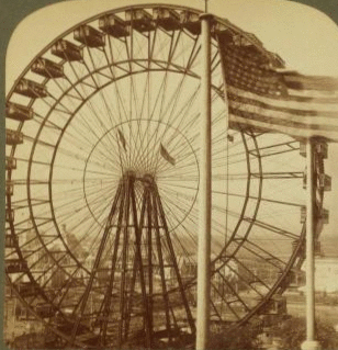 Biggest wheel on earth 240 ft. diam. with heaviest axle ever forged (56 tons), World's Fair, St.Louis, U.S.A. 1903-1905 1904