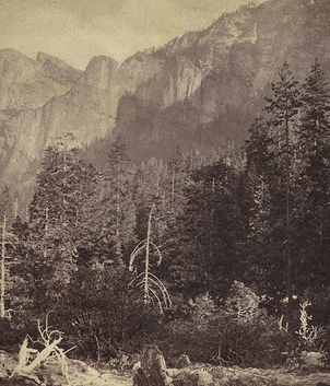 California. Yosemite Valley. Pohono Fall 940 ft.