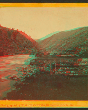 View in S. Clear Creek. (Two miles up the creek from "Fall River House" and four miles above Idaho.) 1870?-1910?