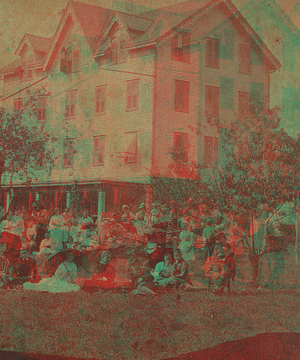 Group portrait on the lawn