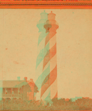 Light-House on the Atlantic Coast, opposite St. Augustine, Florida. 1865?-1890?