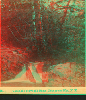 Cascades above the Basin, Franconia Mts., N.H. [ca. 1860] 1858?-1890?