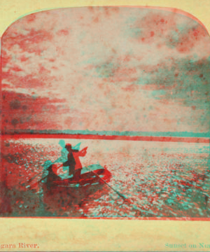 Sunset on Niagara River. [1860?-1885?]