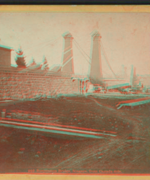 Suspension Bridge, Niagara, from Canada side. 1860?-1905