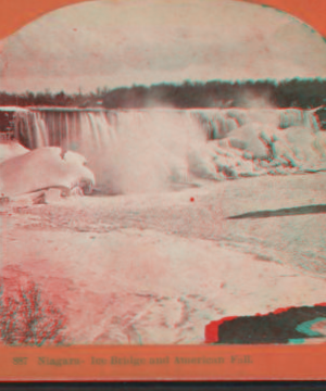 Niagara, ice bridge and American Fall. [1860?-1885?]