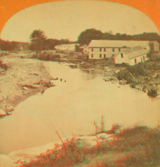 Haydenville, site of the iron bridges. May,1874