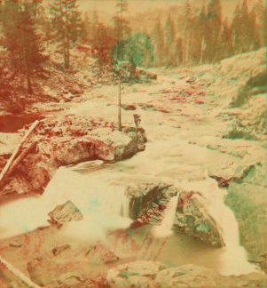 Falls on Yuba River, near Cisco, Placer County. 1868?-1875?